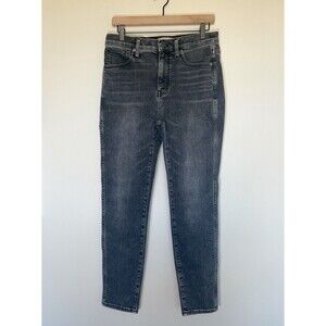 Madewell 10" High-Rise Skinny Jeans, Gray Wash – Size 29